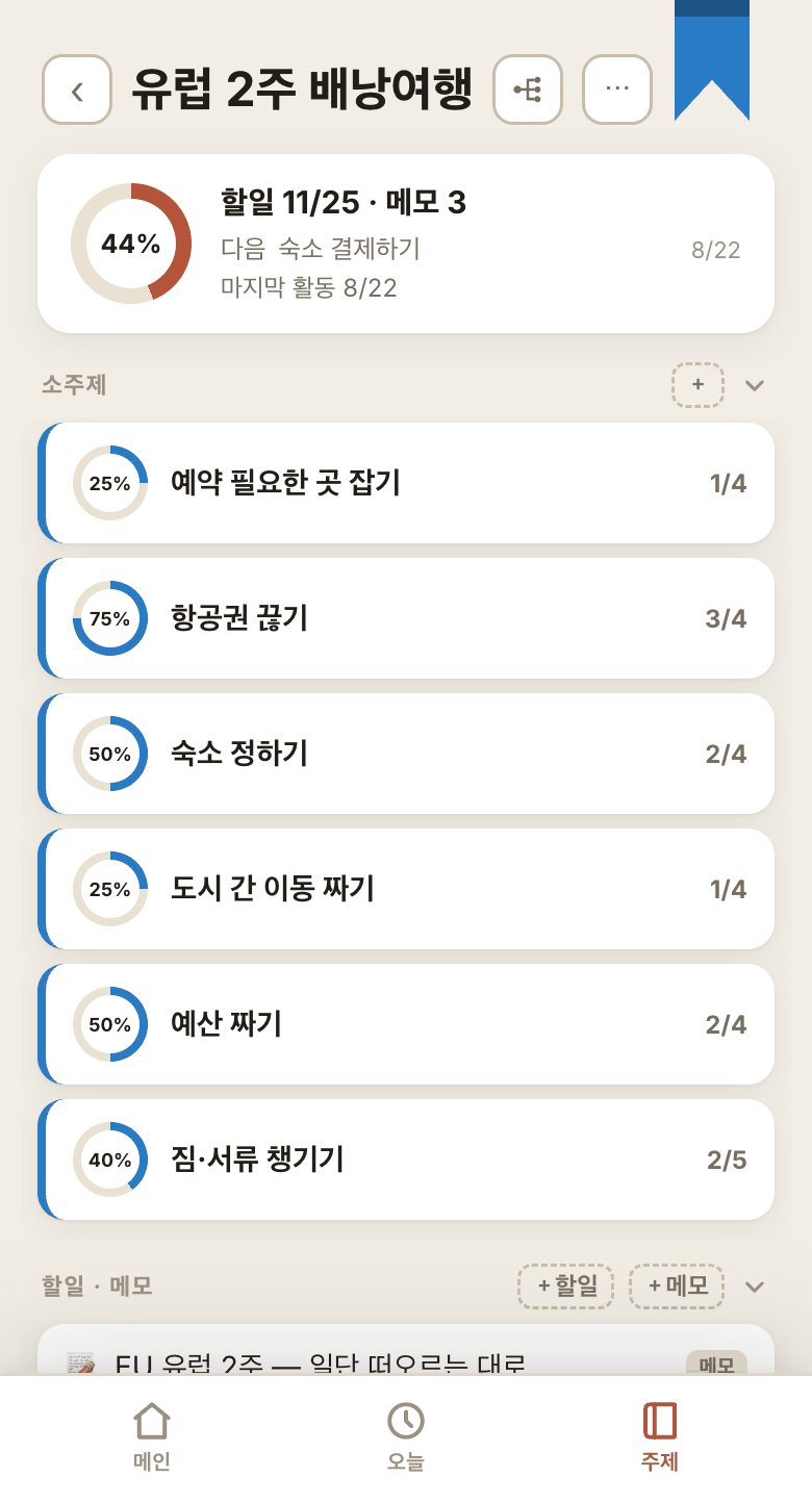 주제와 소주제